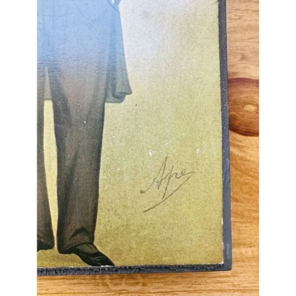 Vintage Wood Wall Plaque Of Albert Grant By Fine‎ Art Press See Photos 10.75